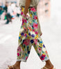 Pantalon Détendu Imprimé Floral pour Femmes