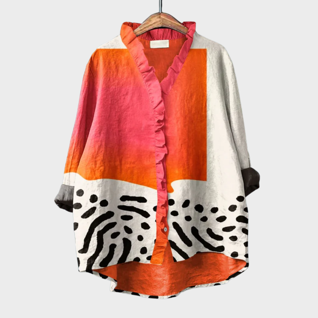 Blouse Motif Artistique pour Femmes