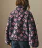 Pull chaud en polaire à motif floral pour femme