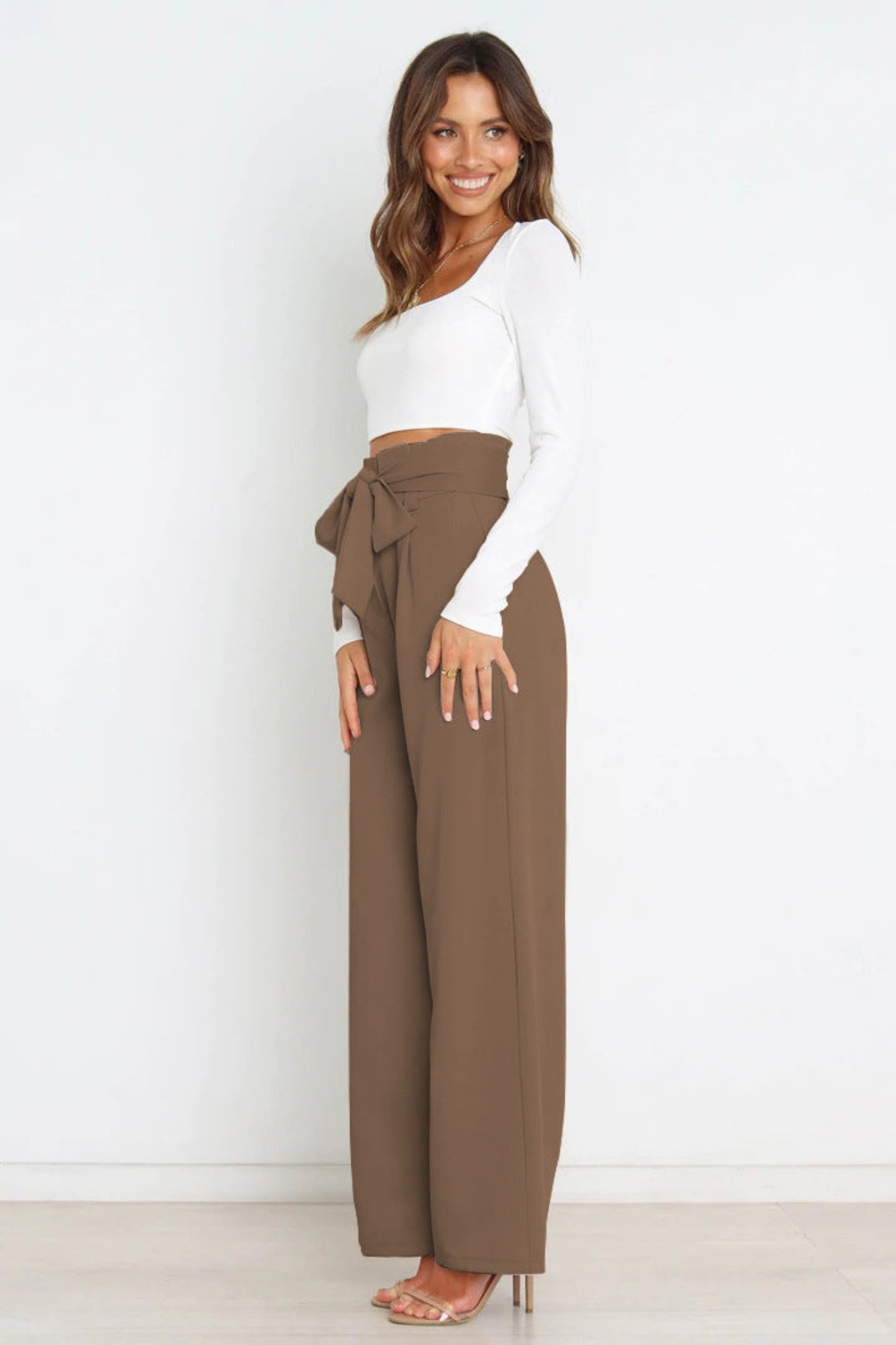 Pantalon Femme Coupe Large pour l'Été