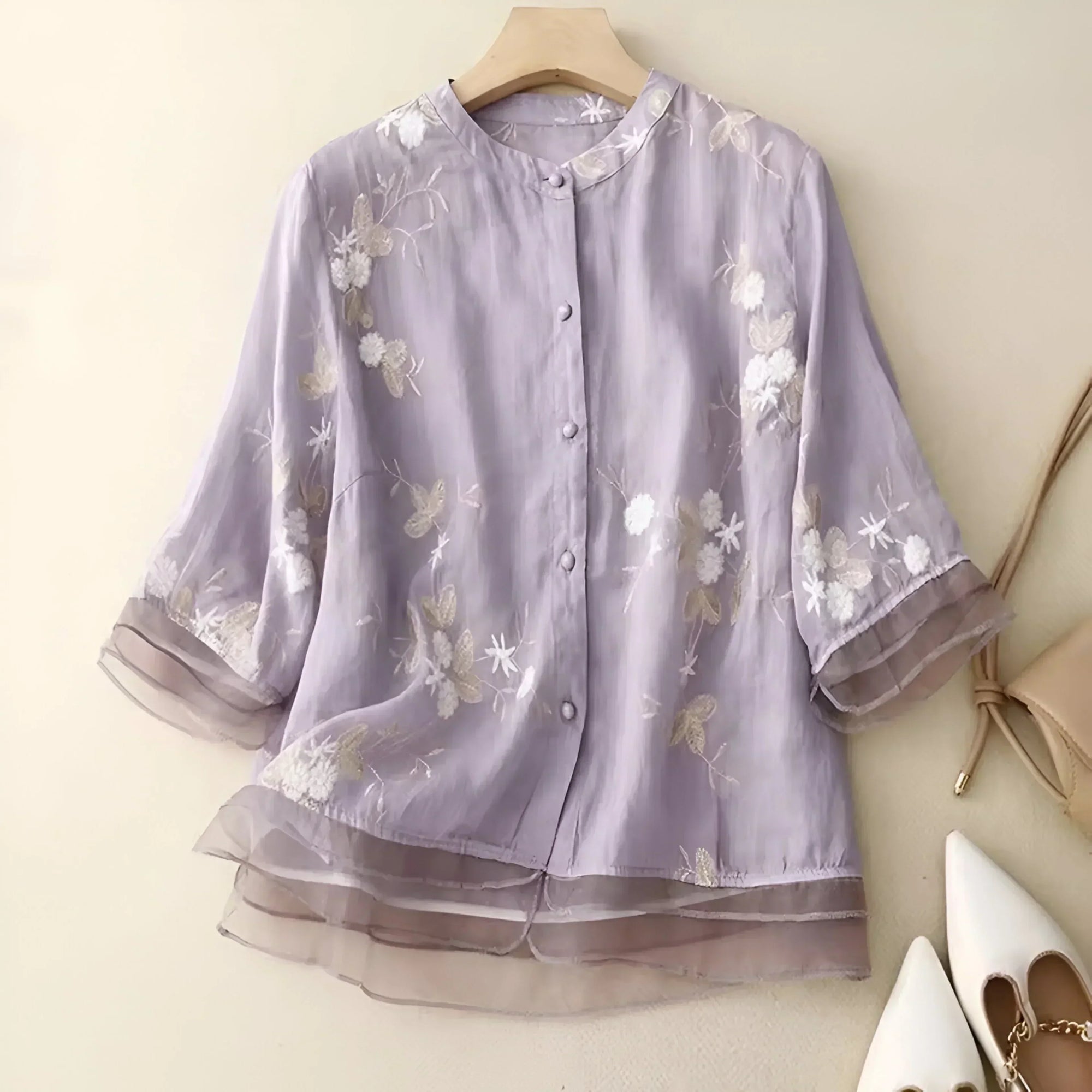 Blouse florale élégante pour Femmes