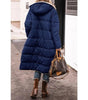 Doudoune Longue à Capuche et Doublure Sherpa pour Femme
