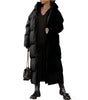 Manteau Long Décontracté à Capuche pour Femmes