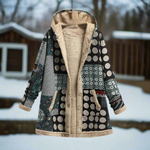 Manteau ample en mélange lin-coton pour femme