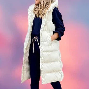 Veste à Capuche Longue Casual pour Femmes