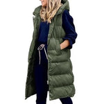 Veste à Capuche Longue Casual pour Femmes