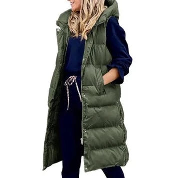 Veste à Capuche Longue Casual pour Femmes