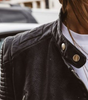 Veste Motarde en Cuir pour Femmes