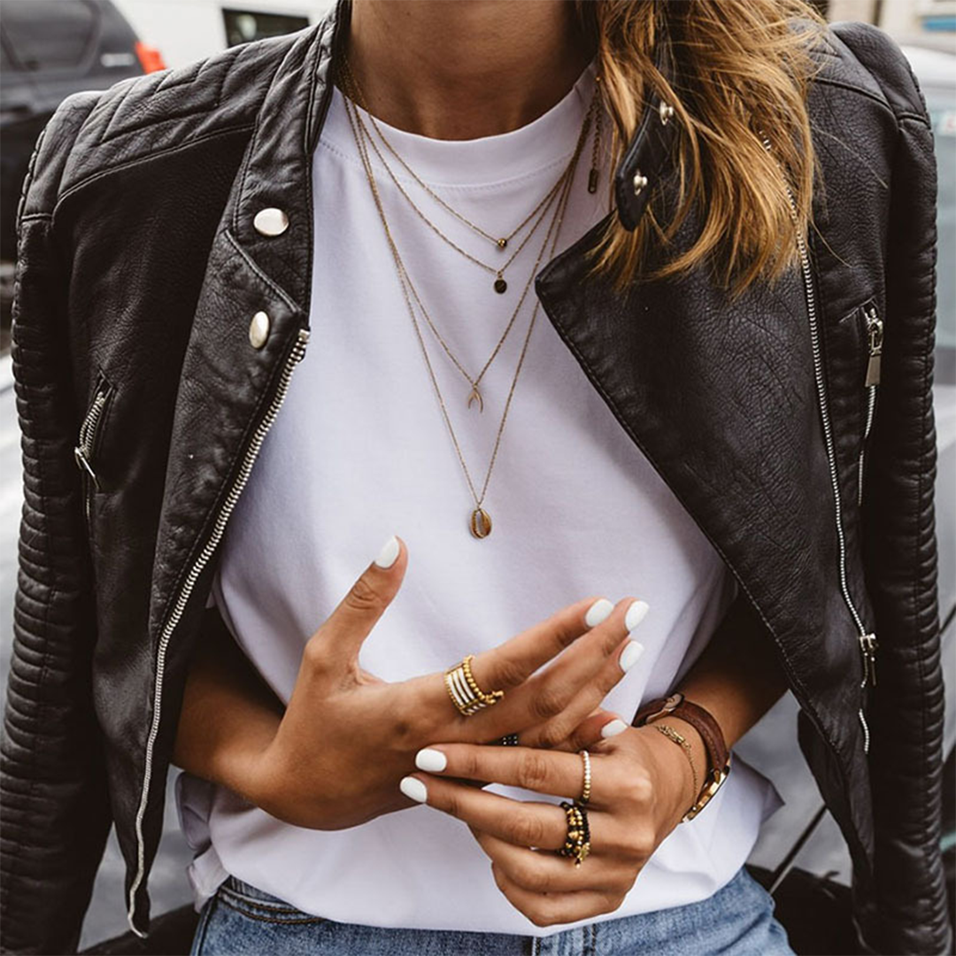 Veste Motarde en Cuir pour Femmes