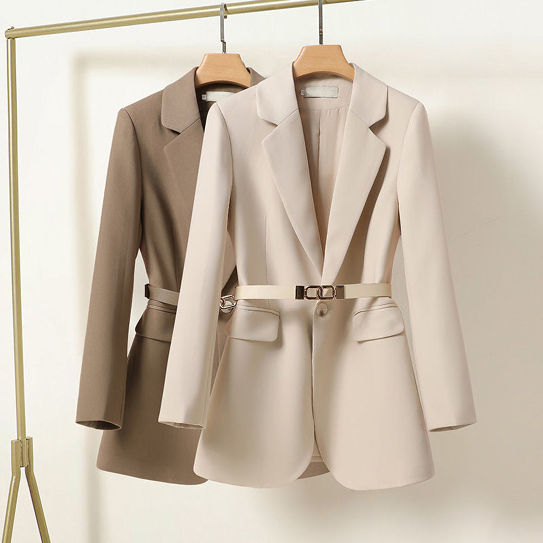 Blazer Élégant Uni pour Femmes