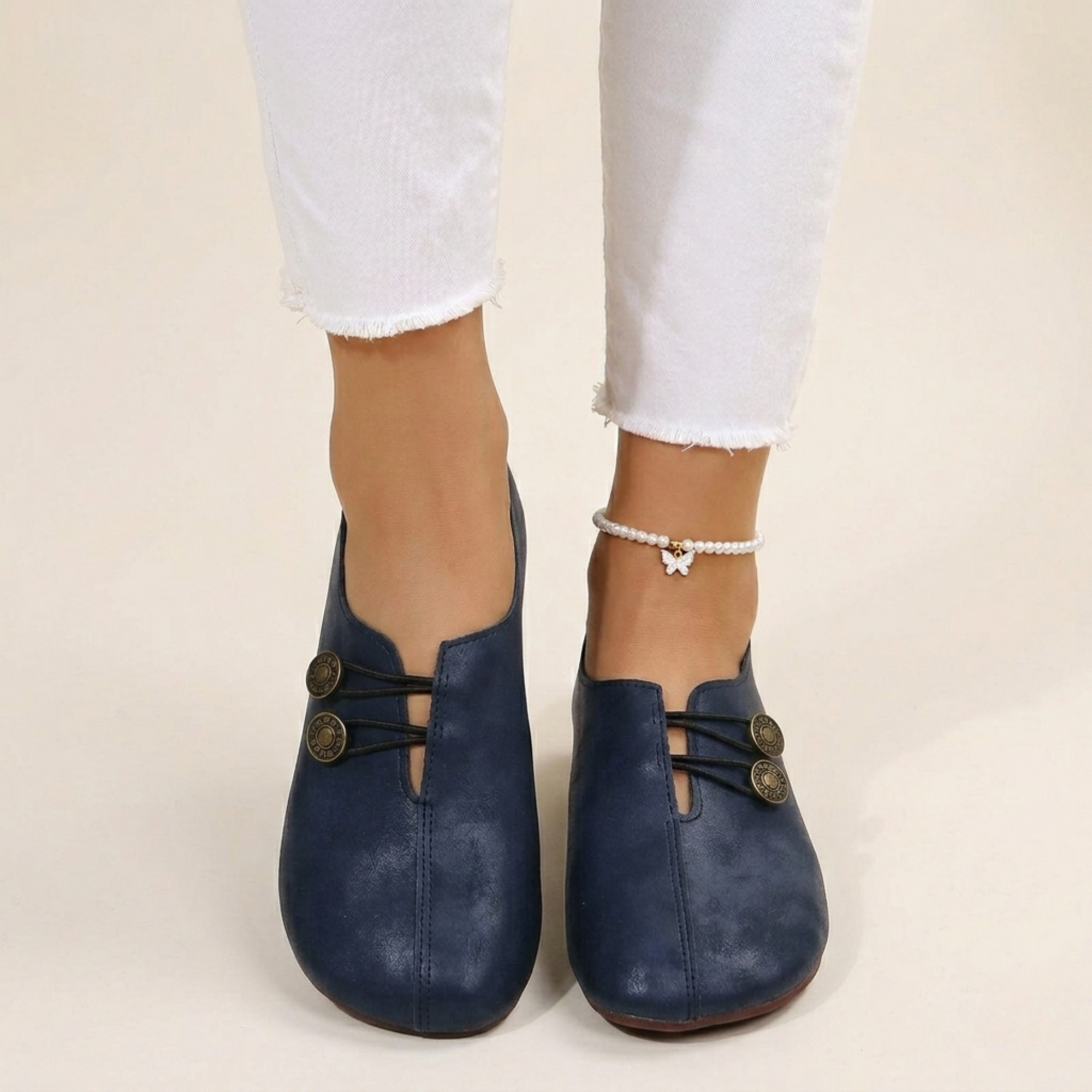 Chaussures Plates en Cuir Souple pour Femme | Idéales pour le Quotidien