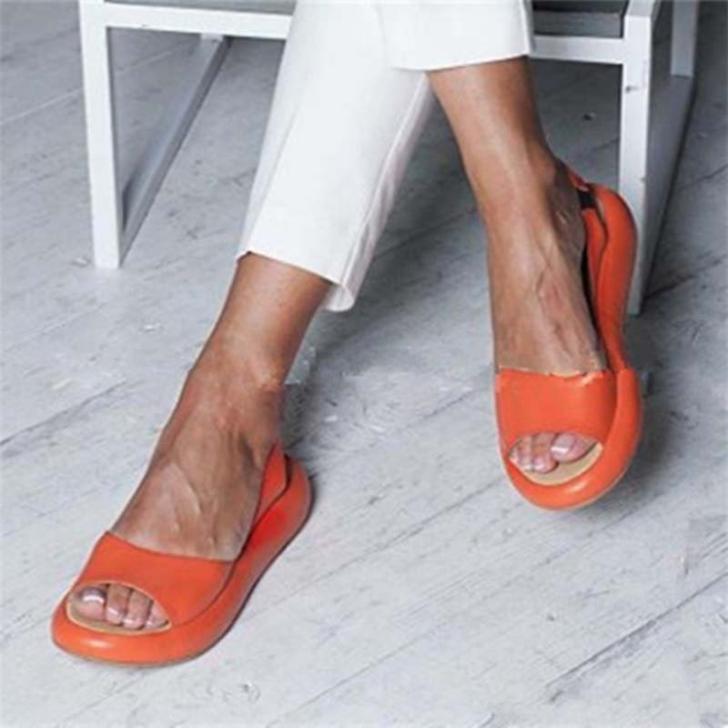 Sandales Ouvertes avec Bride Élastique pour Femme | Idéales pour l'Été