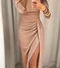 Robe Longue Fendue Off-Shoulder pour Femme | Idéale pour les Sorties