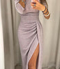 Robe Longue Fendue Off-Shoulder pour Femme | Idéale pour les Sorties