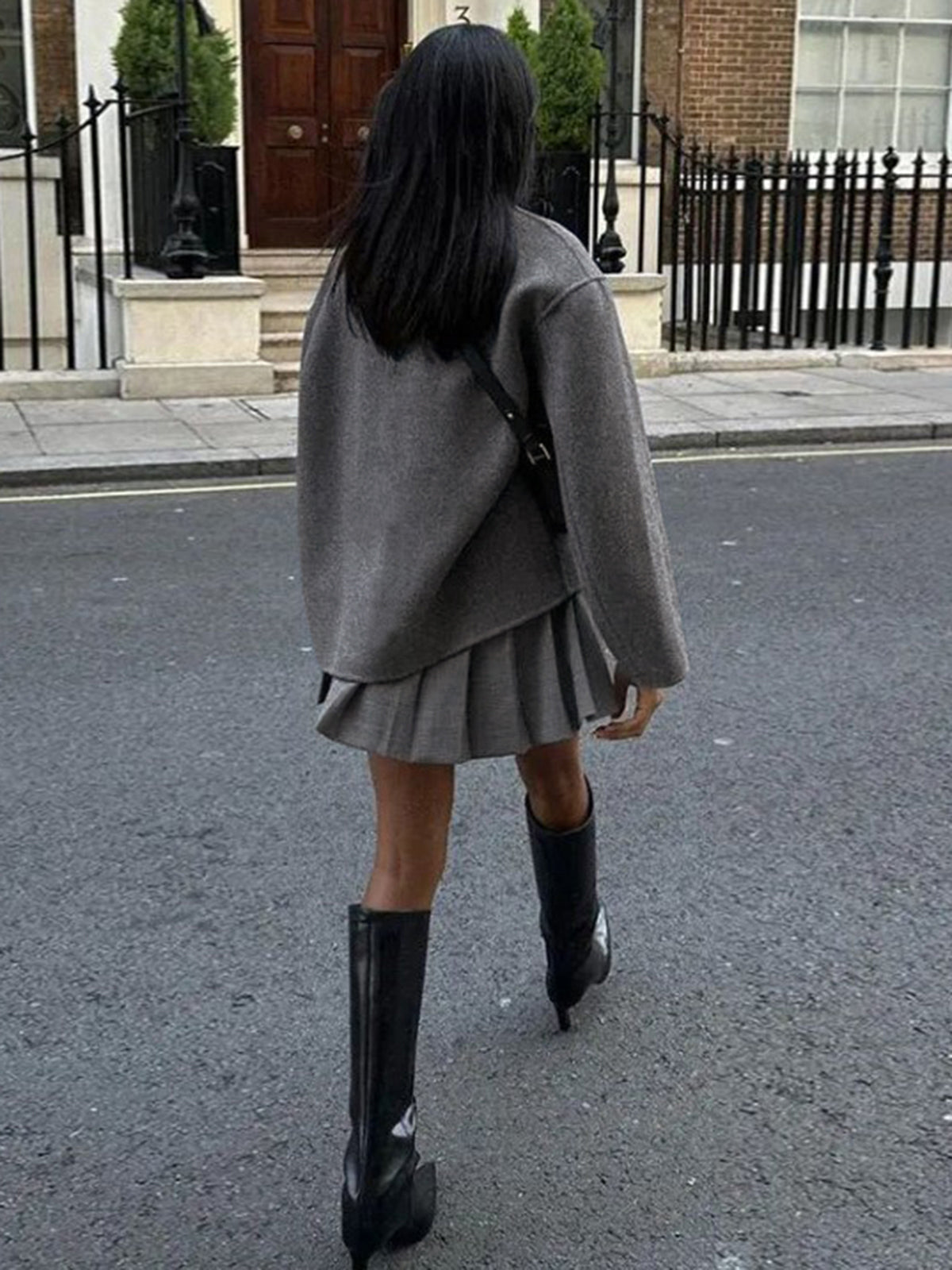 Veste Oversize Élégante à Double Boutonnage pour Femmes