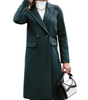 Manteau Long Col Tailleur pour Femmes