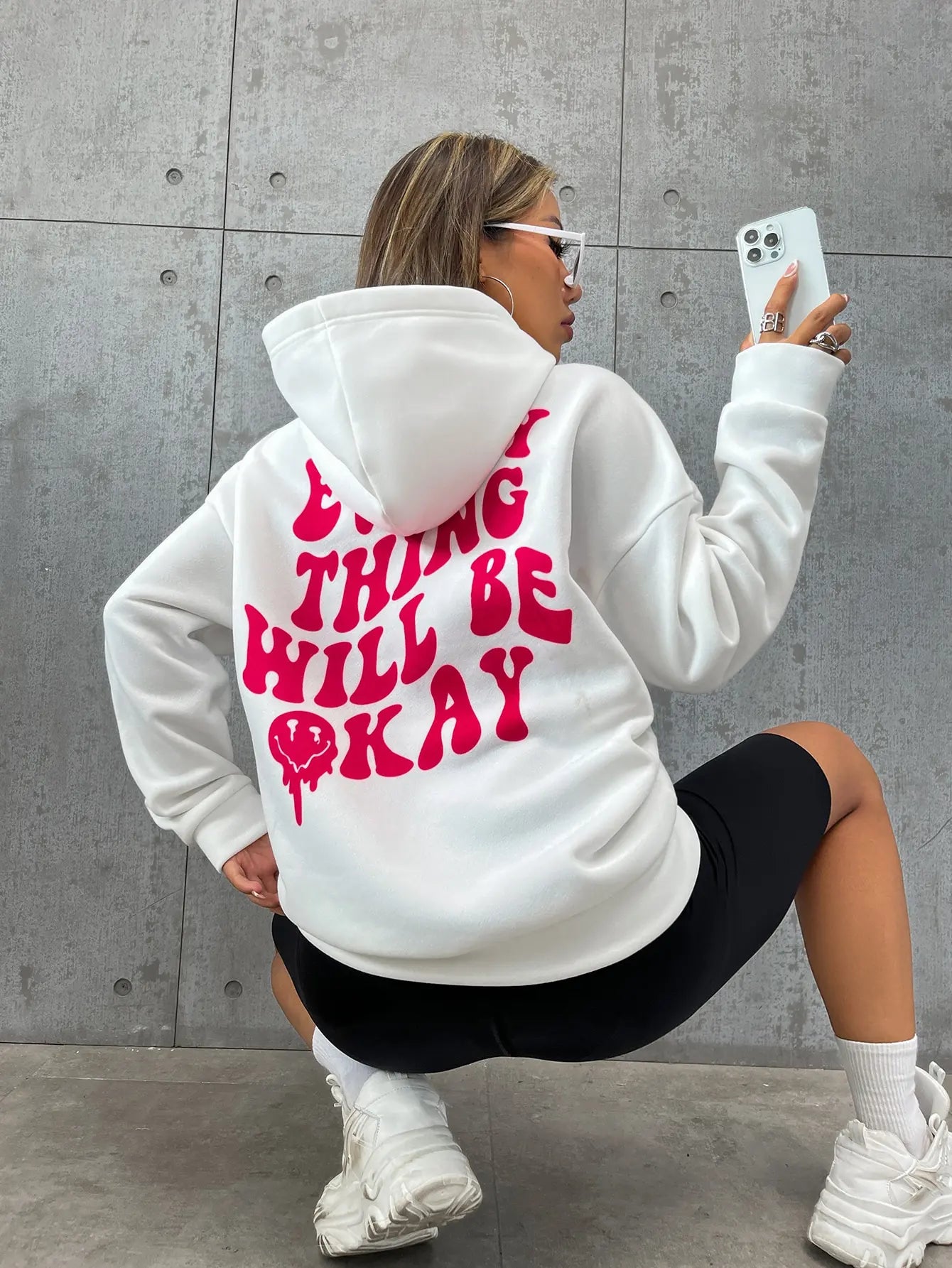 Sweatshirt à Capuche Décontracté pour Femme