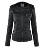 Veste en Cuir Résistante aux Intempéries pour Femmes
