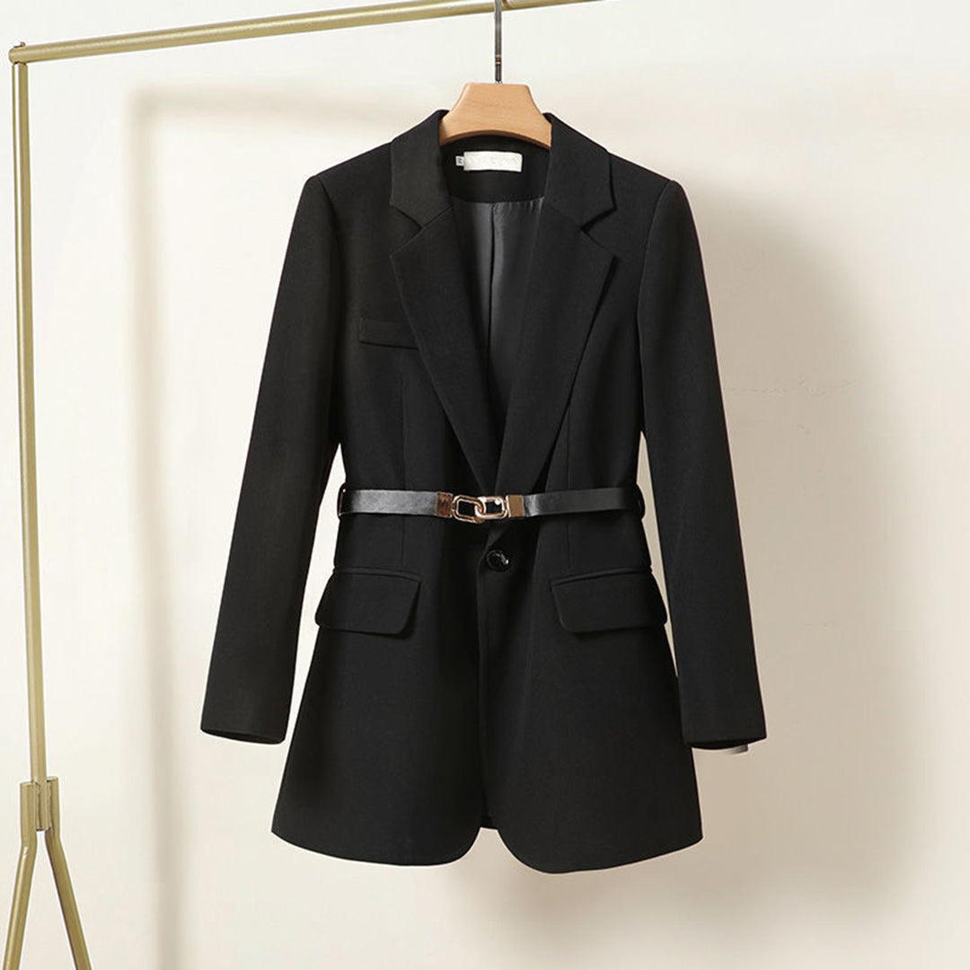 Blazer Élégant Uni pour Femmes
