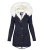 Veste d'Hiver Élégante avec Capuche pour Femmes