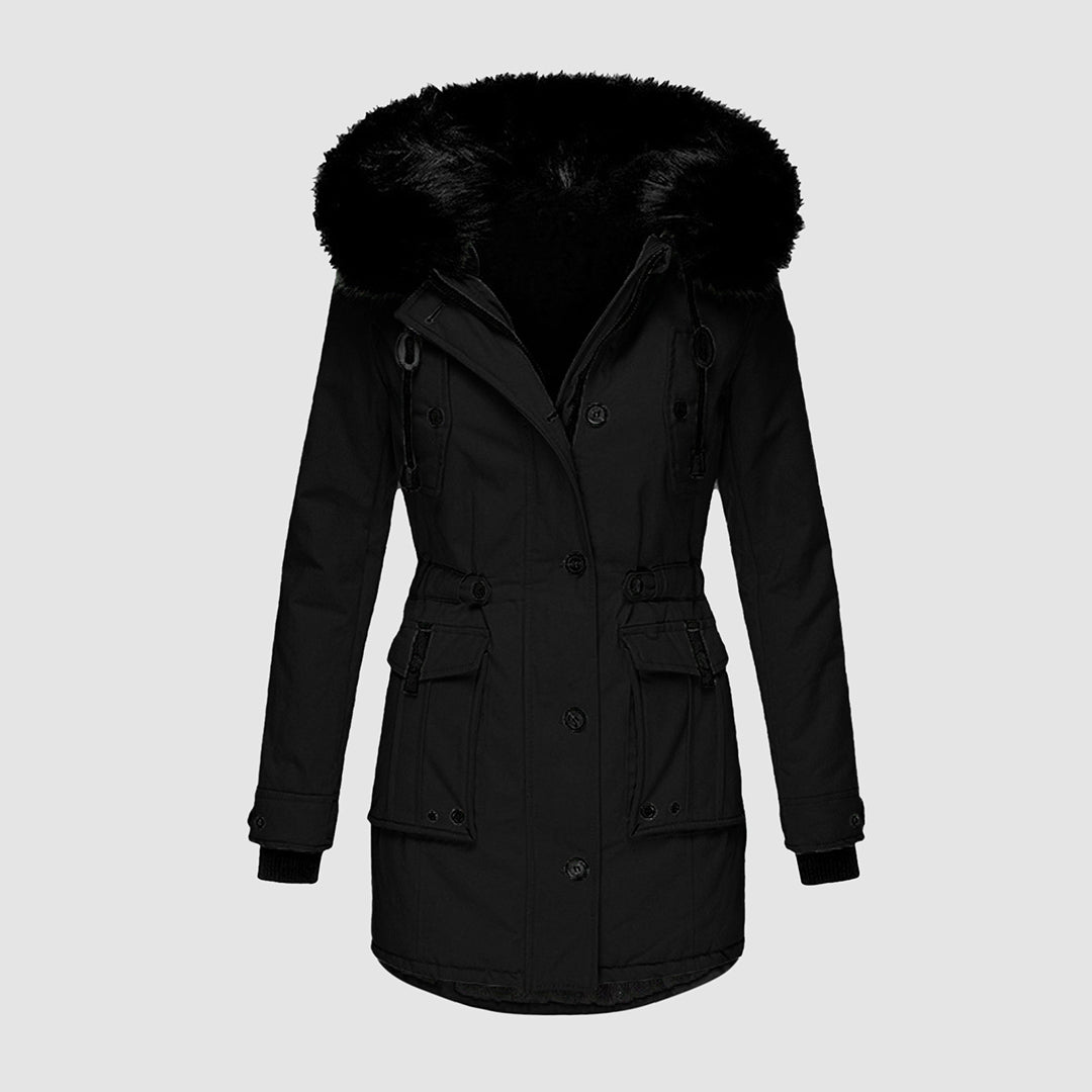 Veste Matelassée Imperméable avec Capuche pour Femmes
