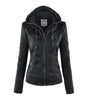 Veste en Cuir Résistante aux Intempéries pour Femmes