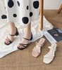 Sandales à Talons Blocs Minimalistes pour Femmes