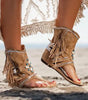 Sandales Boho Franges Coquillages pour Femmes