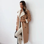 Manteau Long en Laine pour Femmes