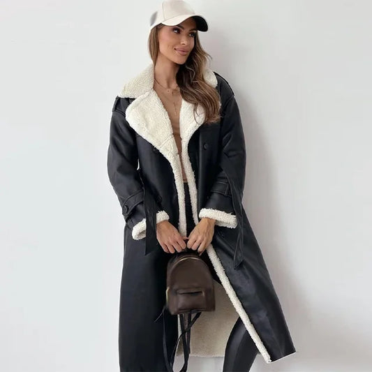 Manteau Long en Laine pour Femmes
