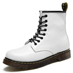 Bottes Martin à Lacets en Cuir pour Femme