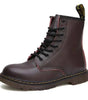 Bottes Martin à Lacets en Cuir pour Femme