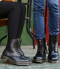 Bottes Martin à Lacets en Cuir pour Femme