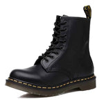 Bottes Martin à Lacets en Cuir pour Femme