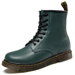 Bottes Martin à Lacets en Cuir pour Femme