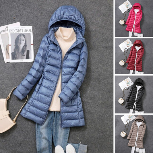 Manteau Long Matelassé Léger pour Femmes