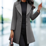 Manteau Long Élégant Solid pour Femmes