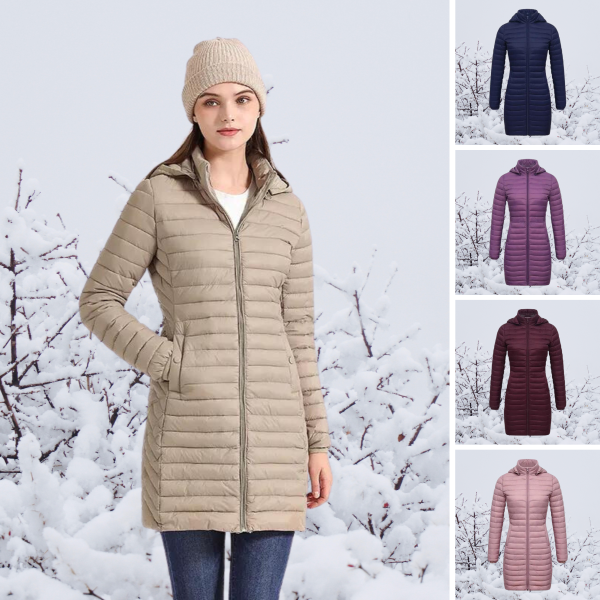 Parka Longue Légère pour Femmes