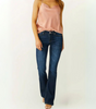 Jean Flare Taille Mi-Haute pour Femme