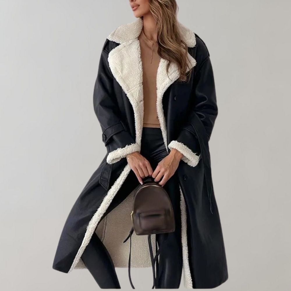 Veste en Cuir Synthétique Élégante pour Femmes