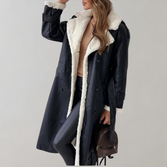 Veste en Cuir Synthétique Élégante pour Femmes