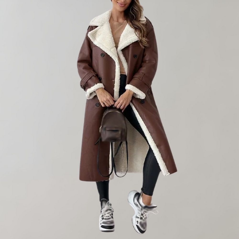 Veste en Cuir Synthétique Élégante pour Femmes