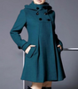 Manteau classique à poches latérales pour femme