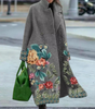 Manteau Imprimé Fleuri à Manches Longues pour Femmes