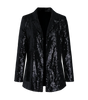 Blazer à Paillettes Manches Longues pour Femmes