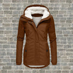 Manteau à Capuche pour Femme - Classique, Chaud & Élégant