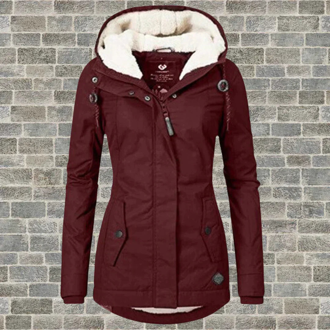 Manteau à Capuche pour Femme - Classique, Chaud & Élégant