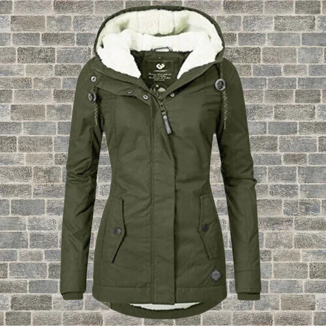 Manteau à Capuche pour Femme - Classique, Chaud & Élégant