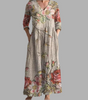Robe Longue à Motif Floral pour Femmes
