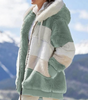 Veste en Fourrure Synthétique à Capuche pour Femmes